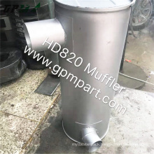 GPM Part Good Price HD820 Excavator Muffler